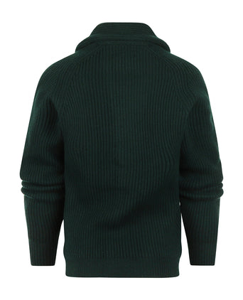 Sjaalkraag Vest 90 Years Edition | 90 Y Green