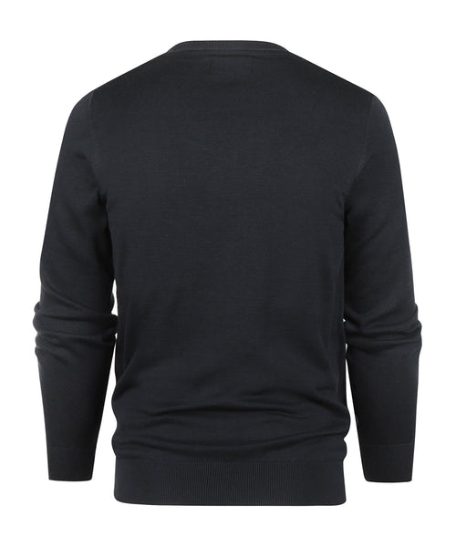 Barbour Pima Cotton Crew Neck | Navy Blauw