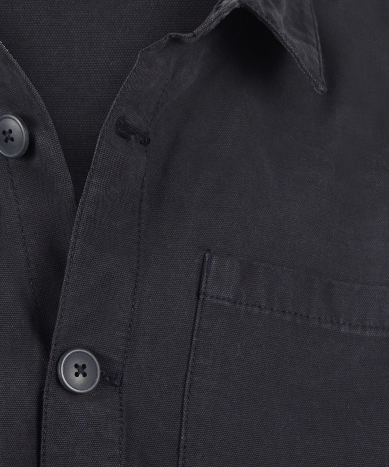 Regular Washed Overshirt | Navy
