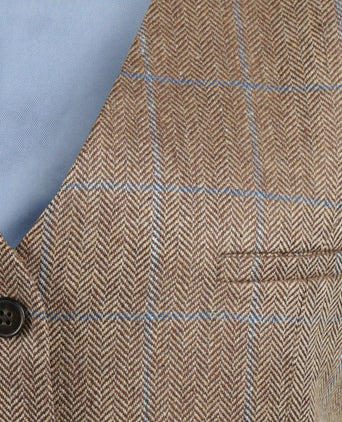 Wellington Gilet Zijde Dames | Bruin