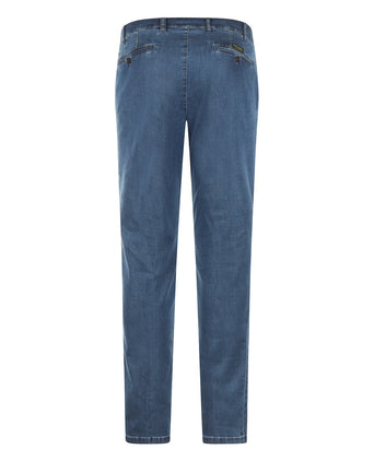 Jeans Pantalon Flatfront | Denim Blauw