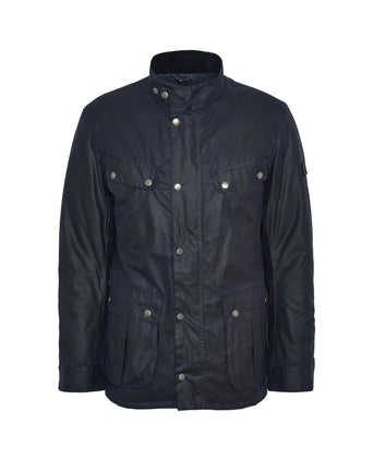 Barbour Intl. Duke Wax Jacket | Navy Blauw