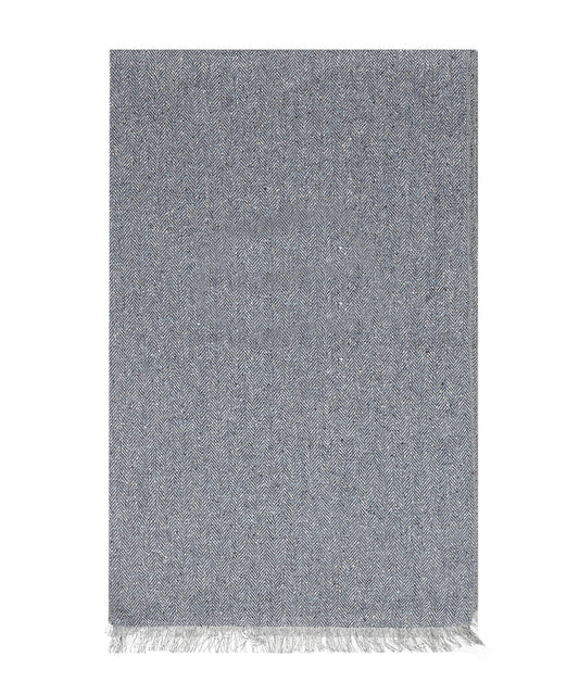 Zijden sjaal | Blauw Grijs