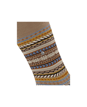 Burlington Fair Isle Sok | Bruin