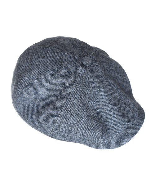 Stetson Hatteras Linnen Twill | Kobalt Blauw