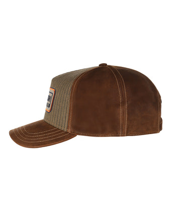 Stetson Trucker cap Cotton Linnen Stripe | Bruin