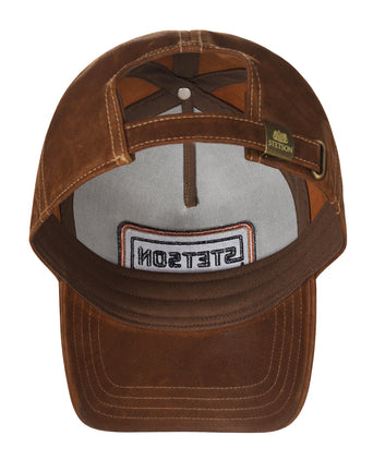 Stetson Trucker cap Cotton Linnen Stripe | Bruin
