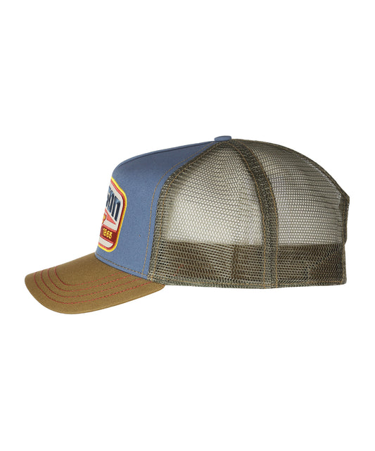 Trucker Cap S Wing | Brown/Blue design