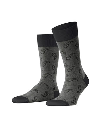 Burlington Sok Paisley | Zwart