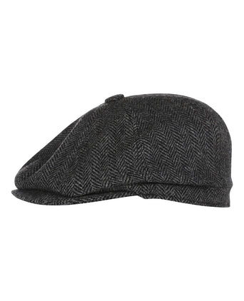 Christy Newsboy Tweed Cap | Antraciet Grijs