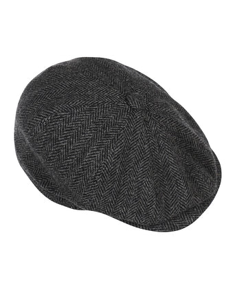 Christy Newsboy Tweed Cap | Antraciet Grijs