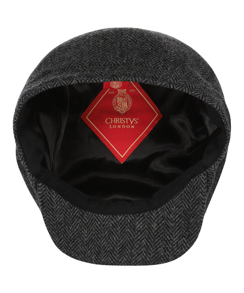 Christy Newsboy Tweed Cap | Antraciet Grijs