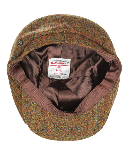 Harris Tweed Schiebermütze | Rostbraun
