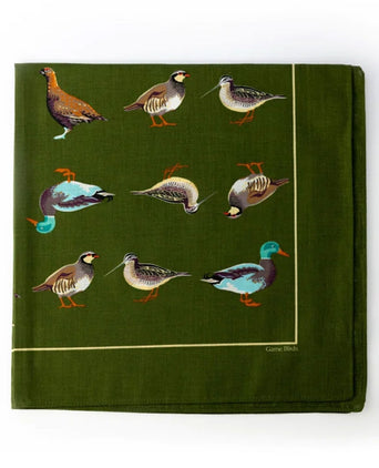Zakdoek Birds | Groen