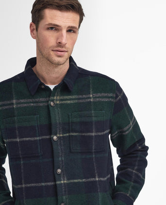 Barbour Chapter Tailored Check Overshirt | Groen