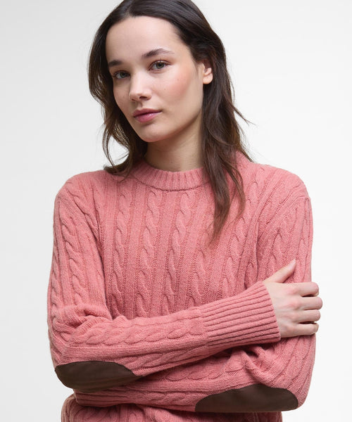 Barbour Dames Belford Knited Jumper | Roze