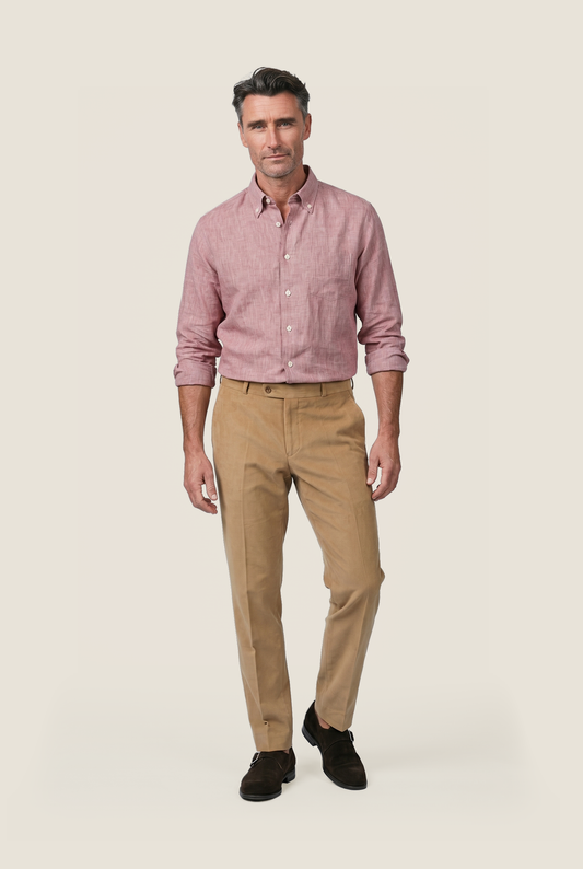 Shirt Linnen | Rood