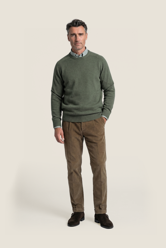 Lamswol Ronde Hals Pullover |