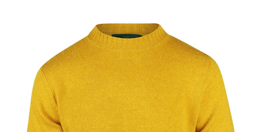 Kinnadie Shetland Pullover | Old Gold