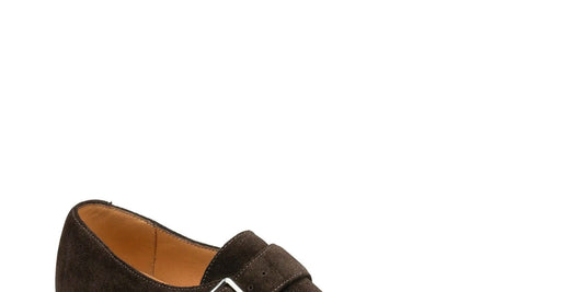 Loake 357 Monk Strap Schuh aus Wildleder | Braun