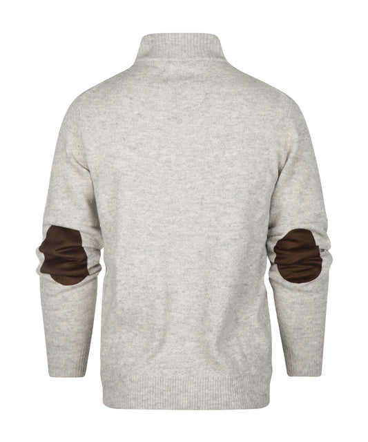 Elbow Patch Sweatshirt | Light Grey
