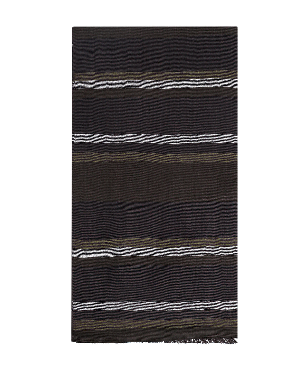 Katoen Viscose Sjaal | Bruin Groen Multi