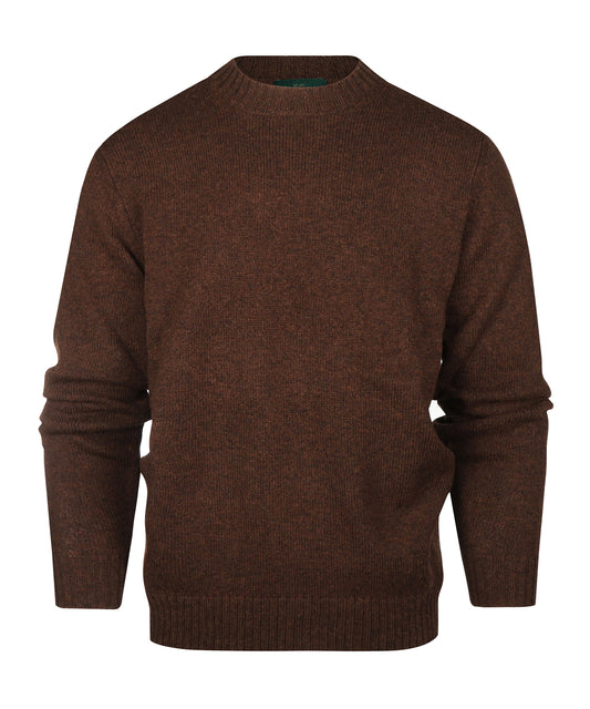 Kinnadie Shetland Pullover | Coffee