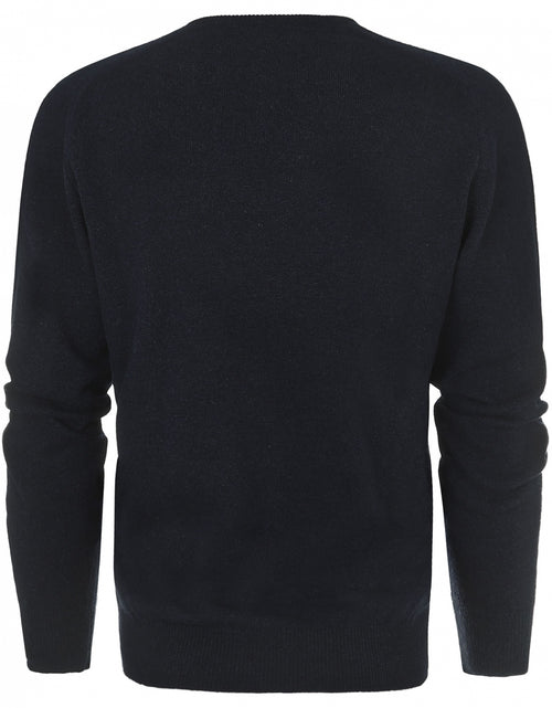 Pullover Lamswol ronde hals | Oxford Blue