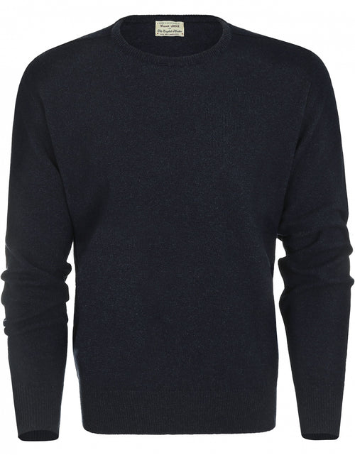 Pullover Lamswol ronde hals | Oxford Blue