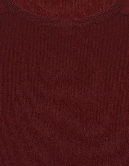 O-Hals Lamswol | Burgundy