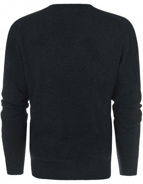 Pullover Lamswol v-hals | Midnight
