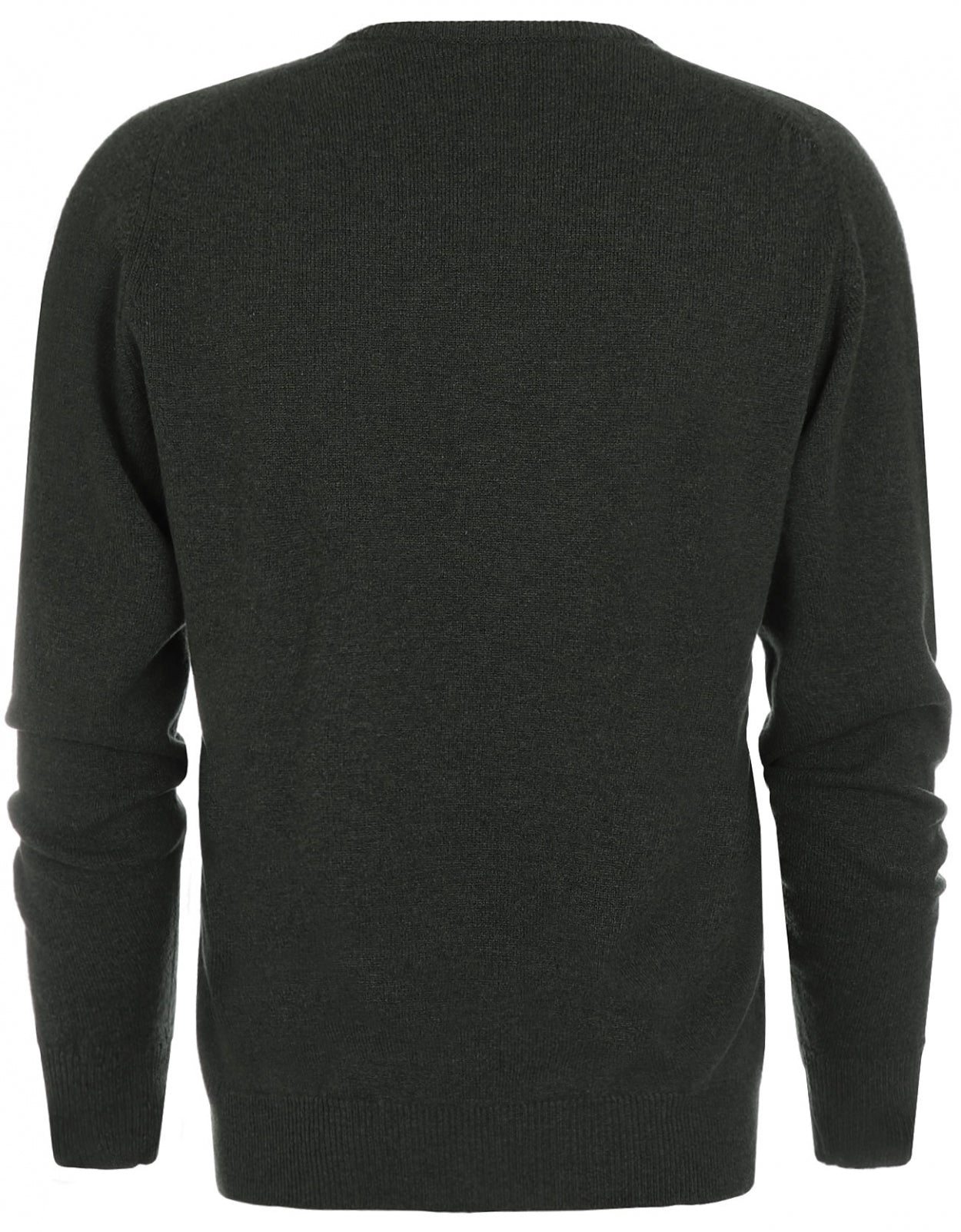 William Lockie V-Ausschnitt-Pullover aus Lammwolle | Seetang