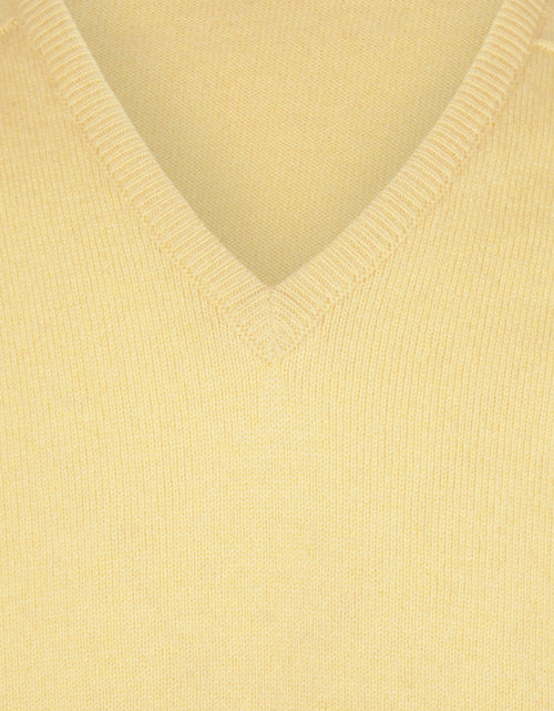 Pullover Lamswol v-hals | Morning Sun