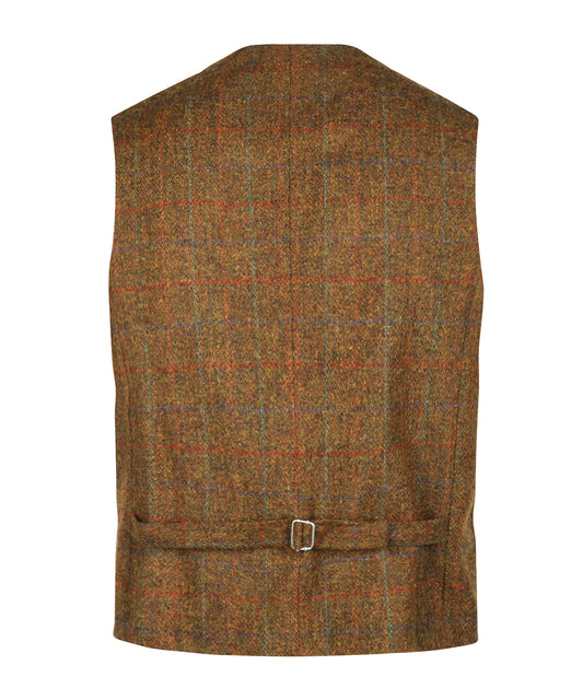 Harris Tweed Gilet | Bruin Melange Ruit