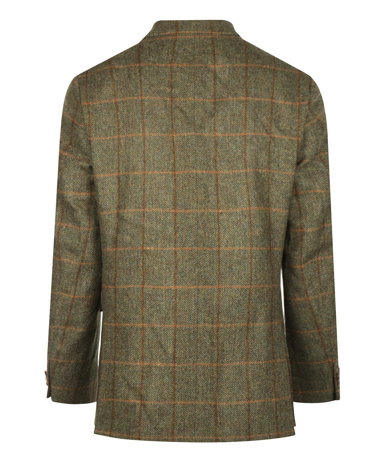 Tweed Colbert | Groen Visgraat Bruine Ruit