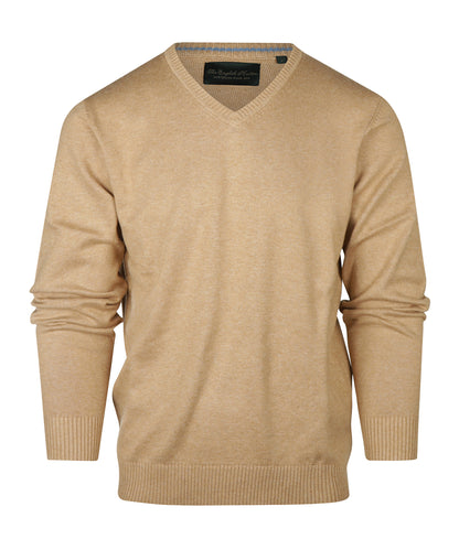 Katoenen V-Hals Pullover |