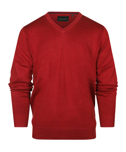 Baumwollpullover mit V-Ausschnitt |