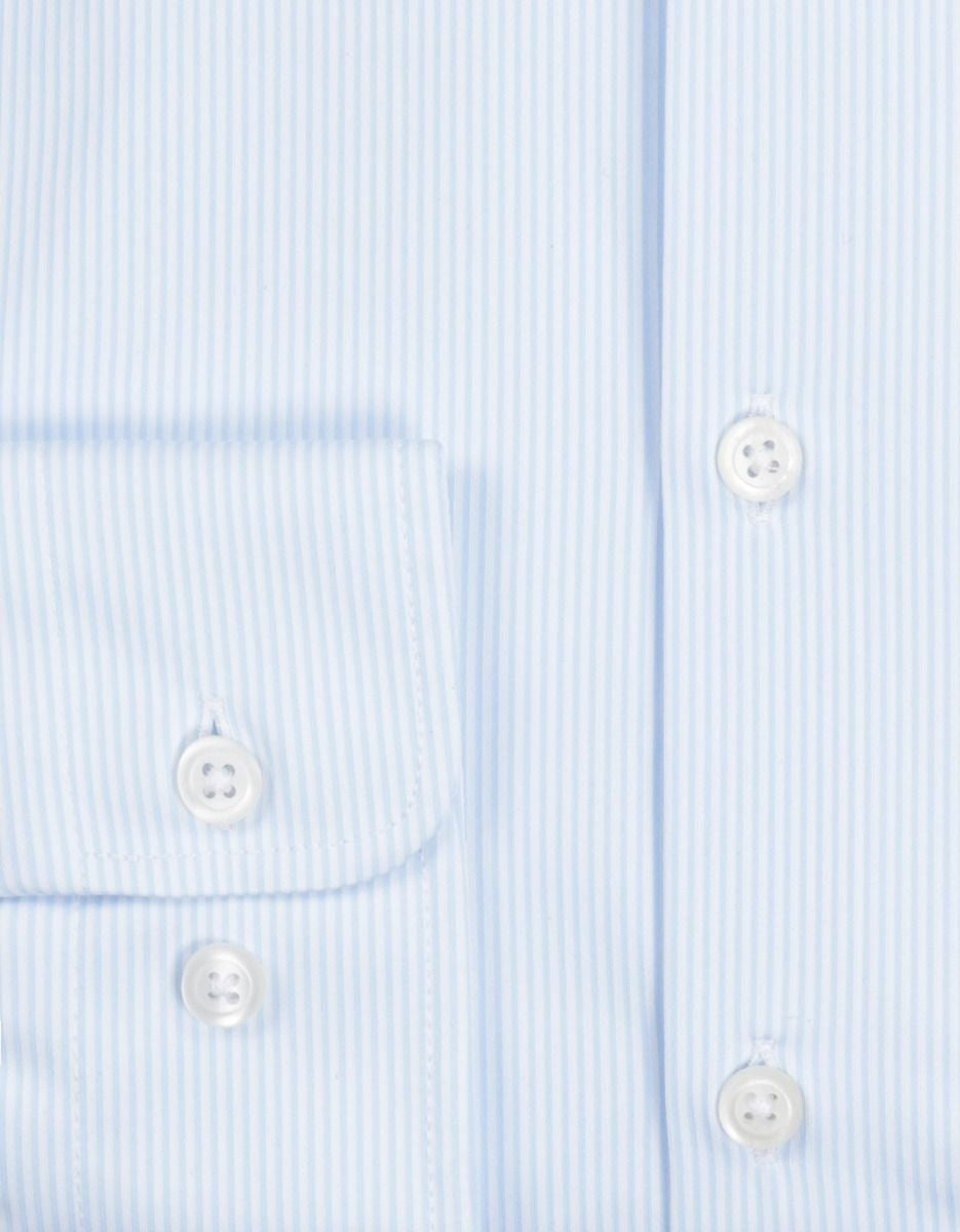 Pure Functional Shirt | Light Blue stripe