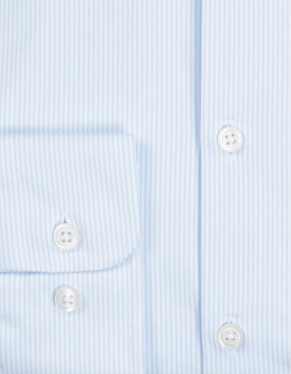 Pure Functional Shirt | Light Blue stripe