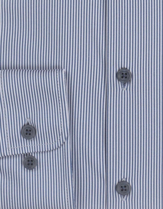 Pure Functional Shirt | Navy stripe