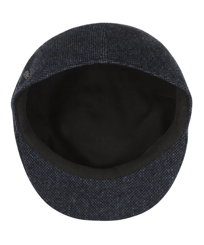 Jockey Tweed Cap | Donkerblauw Micro Ruit