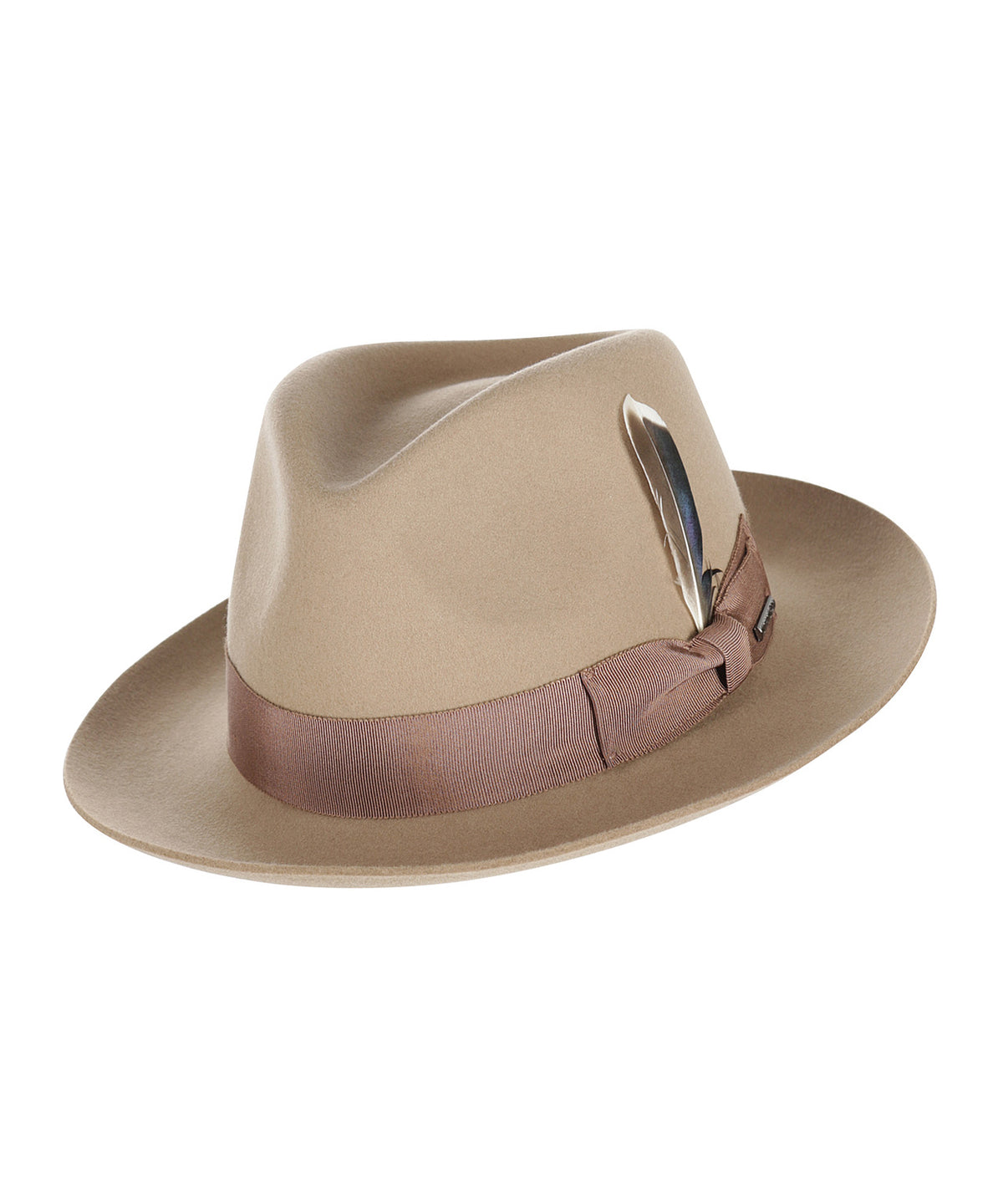 Stetson Fedora Wool Felt | Wheat Brown