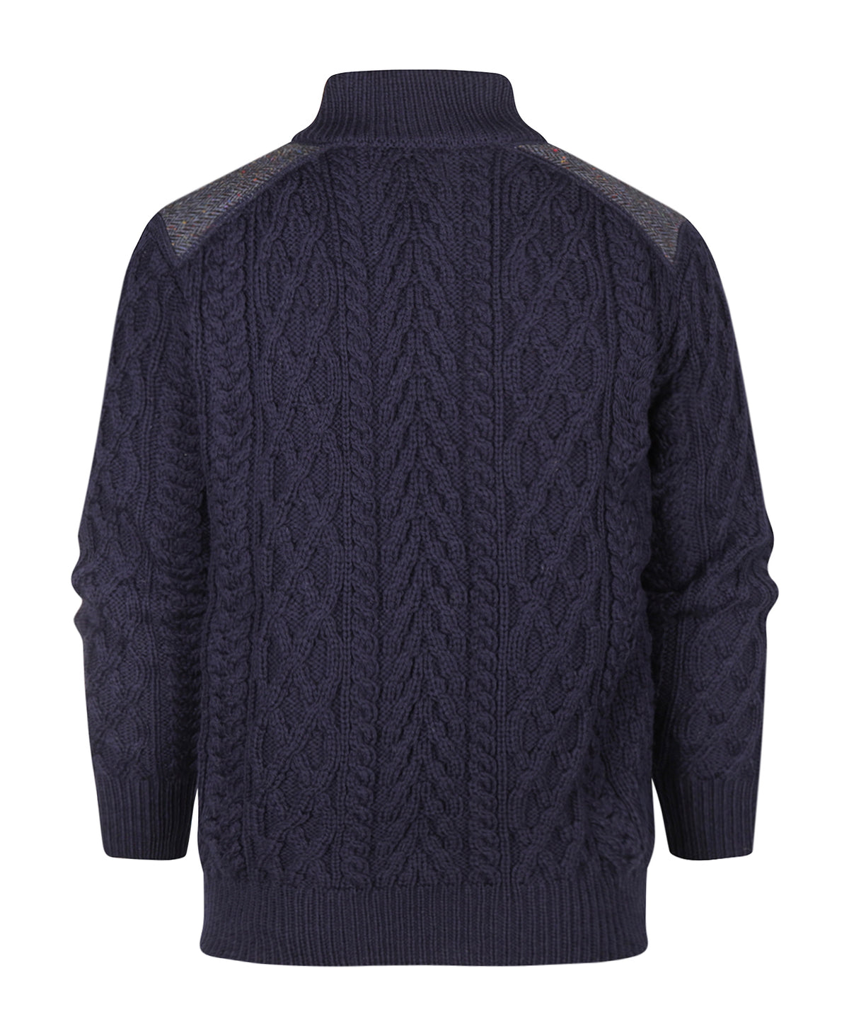 Pullover mit halbem Reißverschluss | Marineblau