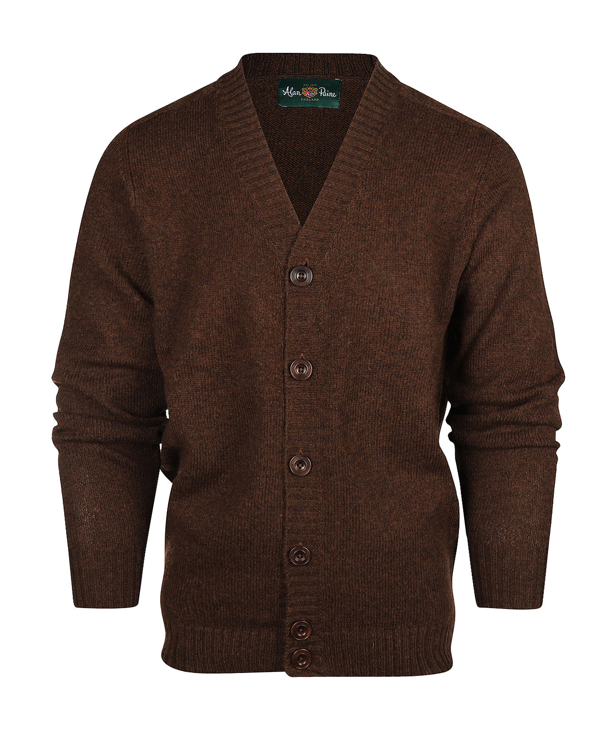 Vest Shetland Wol | Coffee