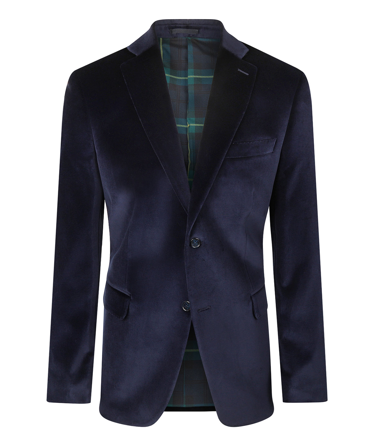 Velour Colbert | Navy Velvet