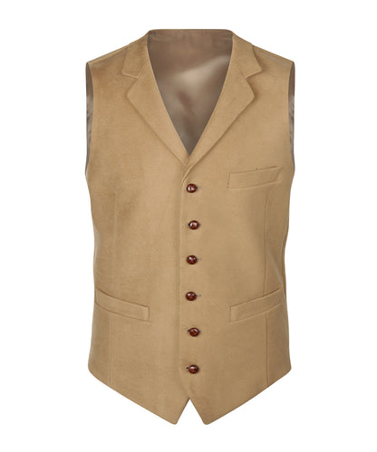 Moleskin Gilet | Camel