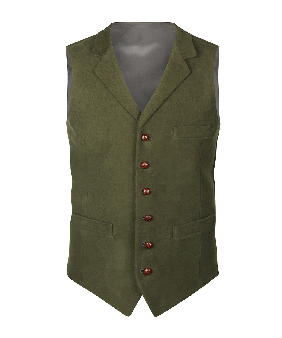 Moleskin Gilet | Groen