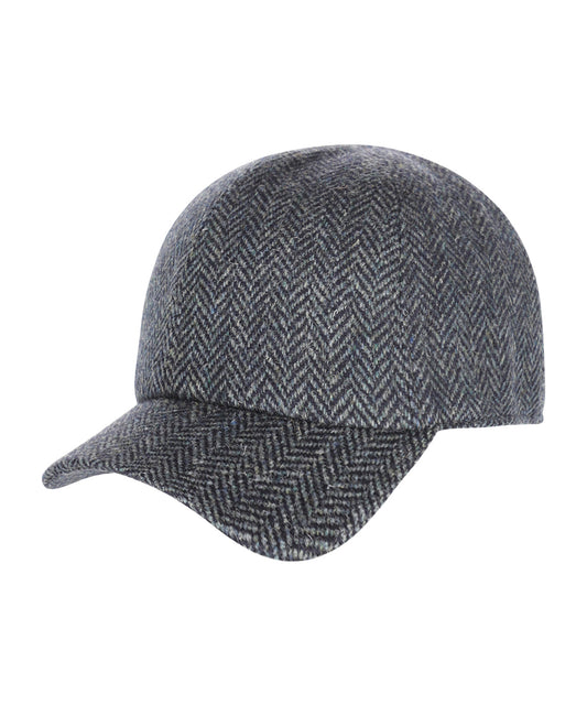 Baseball Cap Tweed | Donkerblauw
