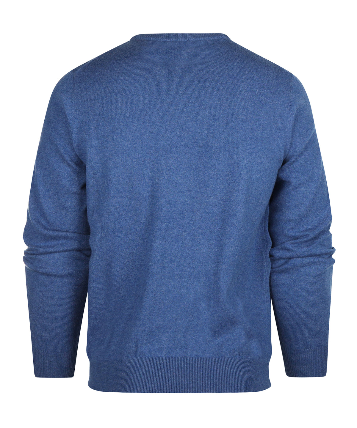 Cashmere Ronde Hals Pullover | Blauw