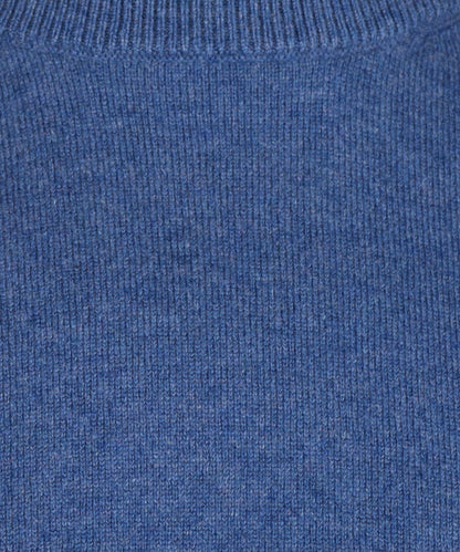 Cashmere Ronde Hals Pullover | Blauw